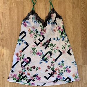 Silk and lace cami night gown slip victoria secret